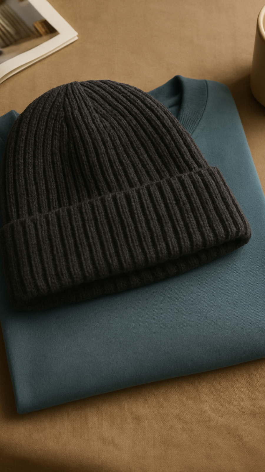Beanie (Ribbed Knit)