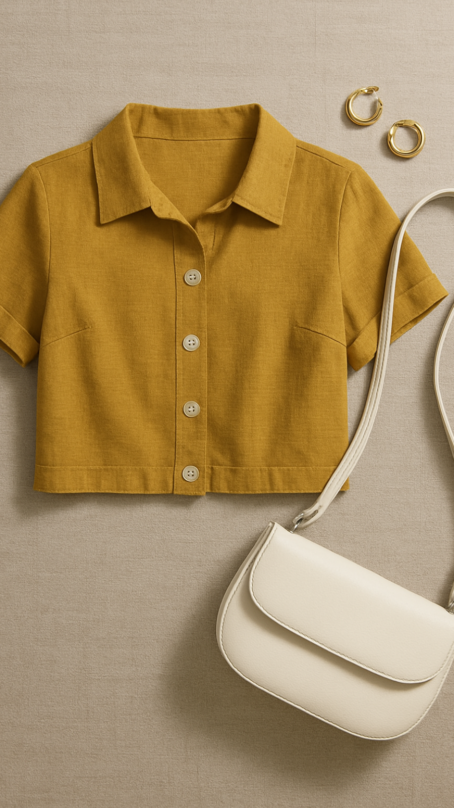 Cropped Woven Top (Women)